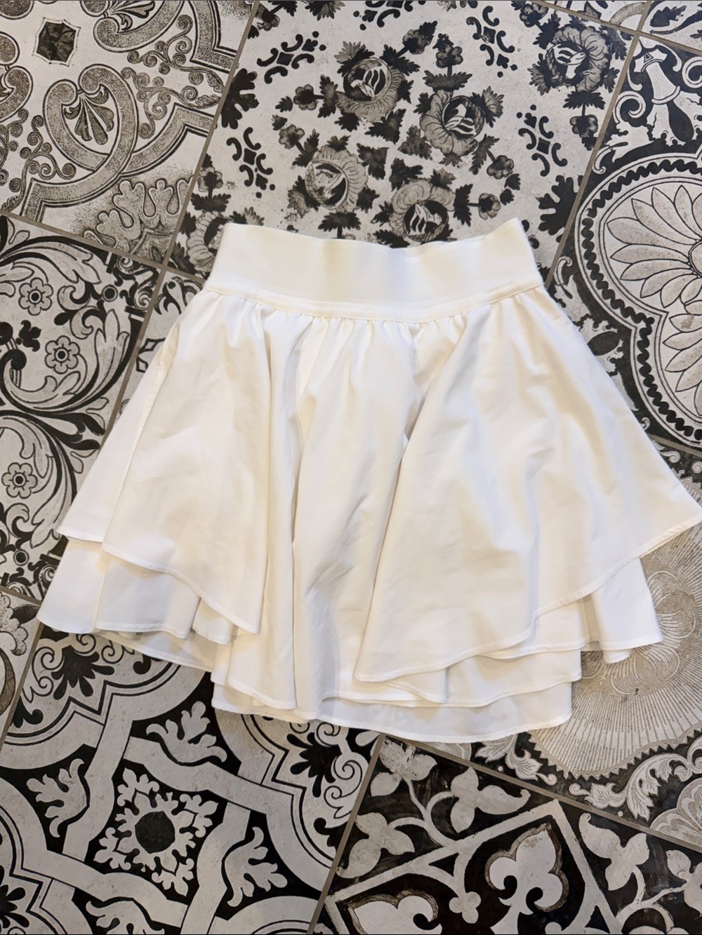 lululemon athletica White Layered Skater Skirt